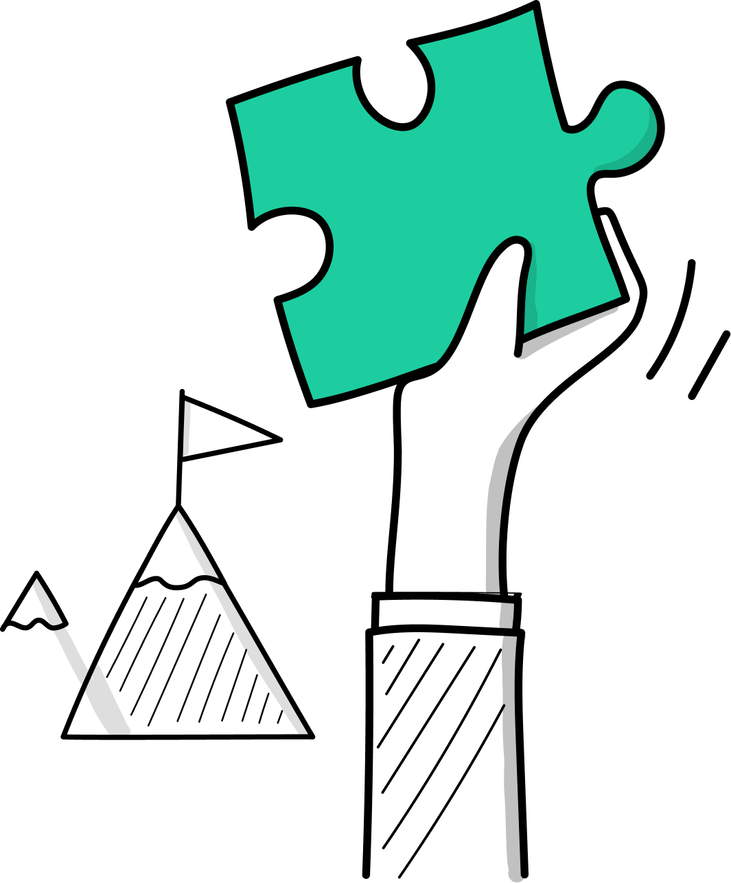 Business partnership handshake